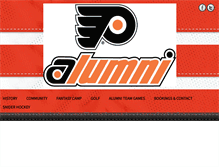 Tablet Screenshot of flyersalumni.org